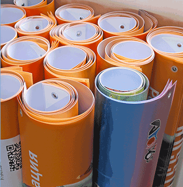 海報易拉寶燈片單孔透<strong>印刷</strong>