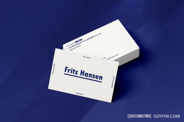 品牌單色白卡名片設計印刷報價  第4張